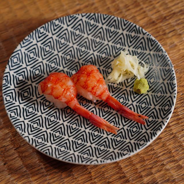 304 · Ebi Nigiri with king prawns